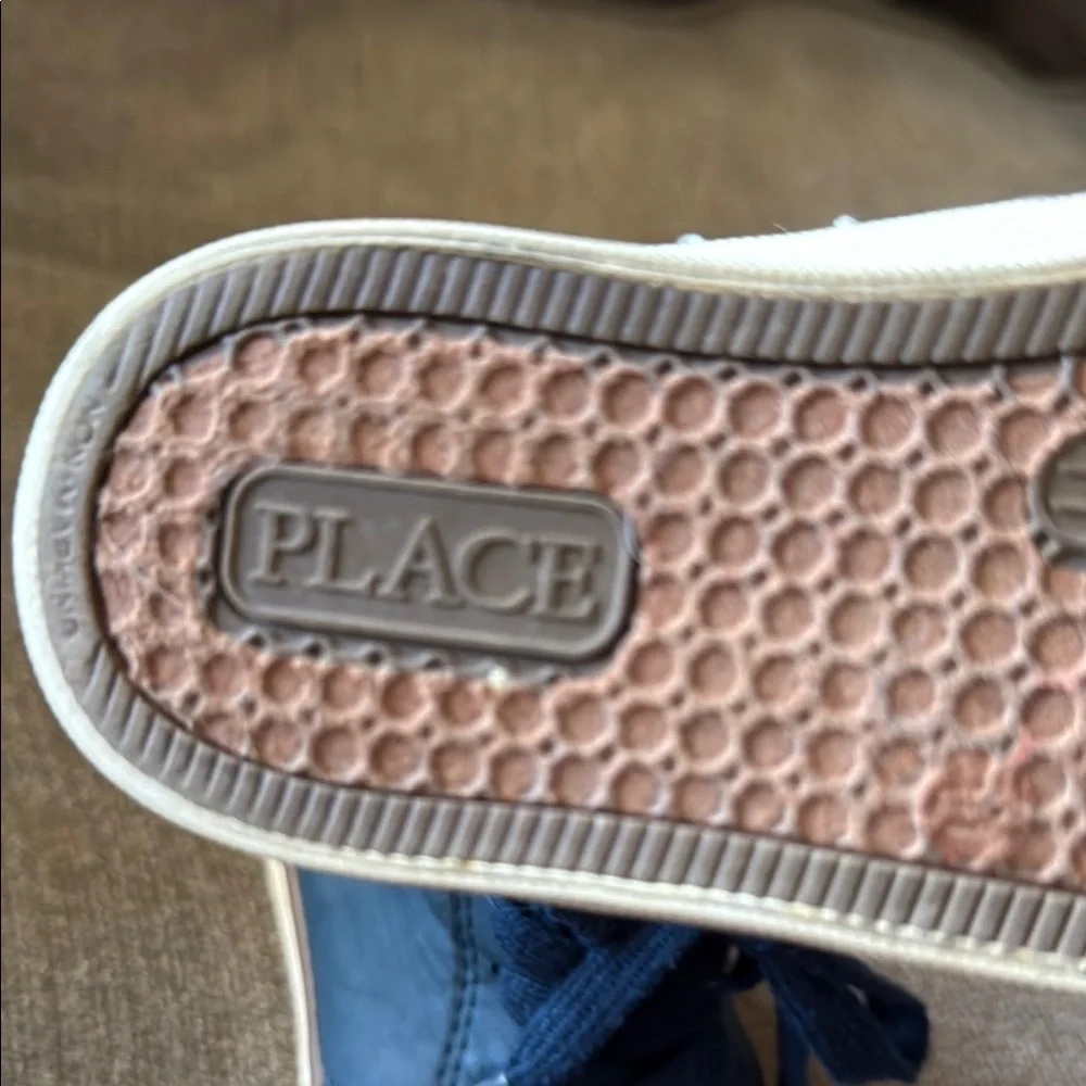 Children’s Place brand, Little Boys as 11, Navy Blue High-Top Sneakers